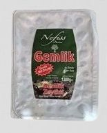 whole black olives in vacuum packages