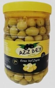 crushed green olives in pet jars from turkey