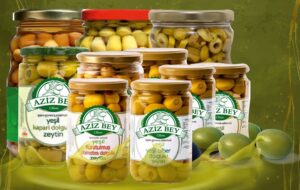 green olives - Azizbey Turkish Green Olives In Glass jars