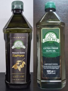 Turkish extra virgin olive oil in 1-liter pet bottles