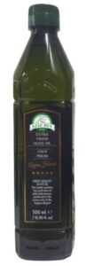 Turkish extra virgin olive oil in 0.5 liter pet bottles