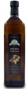 Turkish extra virgin olive oil in 1 liter glass bottles