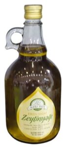 Turkish extra virgin olive oil in 1 liter glass bottles