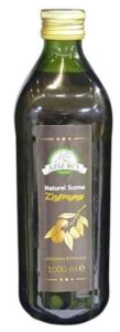 Turkish extra virgin olive oil in 1 liter glass bottles