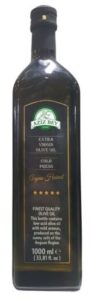 Turkish extra virgin olive oil in 1 liter glass bottles