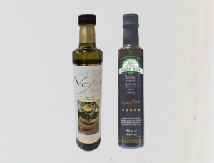 extra virgin olive oil in 250 ml glass bottles