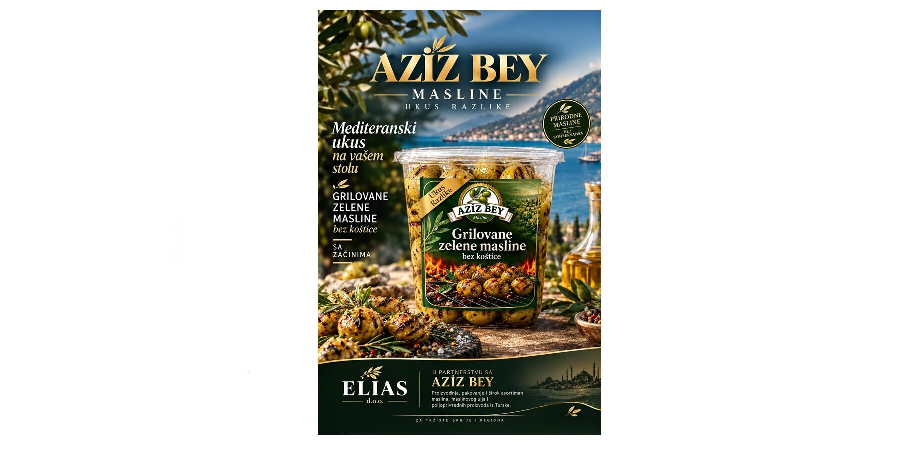 azizbey Turkish olives in serbia